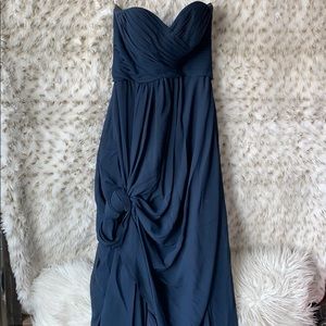 Navy bridesmaids dress